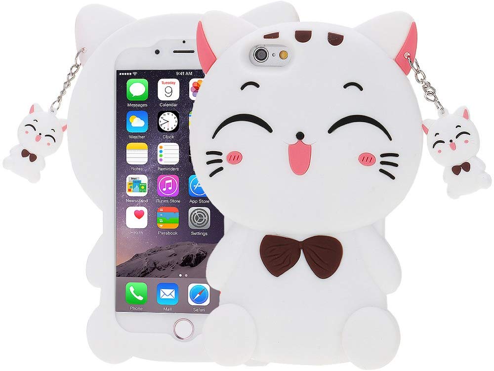Coque iPhone 5, 5S et SE 3D Chat Souriant
