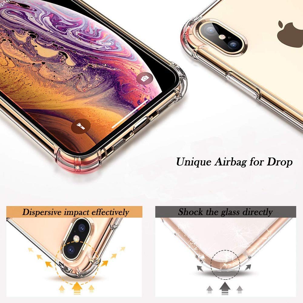 Coque iPhone XS Max transparente en silicone TPU